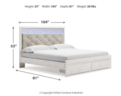 Altyra - King Upholstered Storage Bed