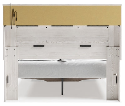 Altyra - Queen Upholstered Bookcase Bed with Storage