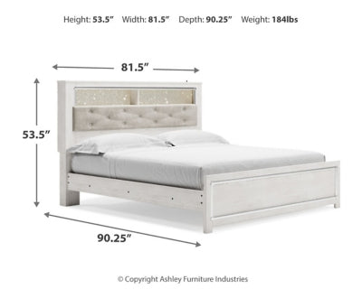 Altyra King Panel Bookcase Bed1