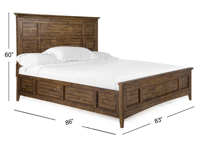 Bay Creek - Complete King Panel Bed with Regular Rails