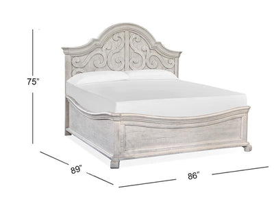 Bronwyn - Complete King Shaped Panel Bed