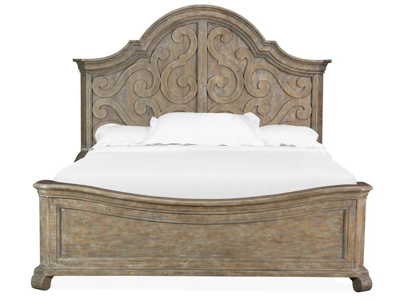 Tinley Park - Complete King Shaped Panel Bed