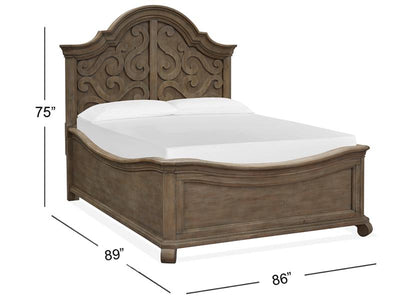 Tinley Park - Complete King Shaped Panel Bed