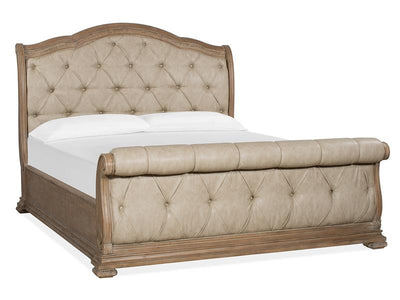 Marisol - Complete Queen Sleigh Upholstered Bed