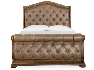 Durango - Complete Queen Sleigh Upholstered Bed