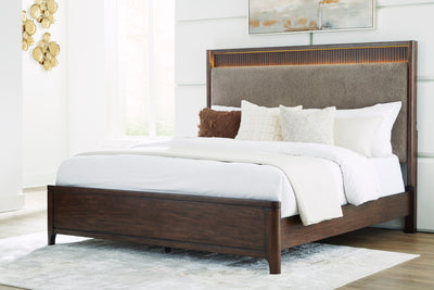 Korestone Queen Upholstered Panel Bed