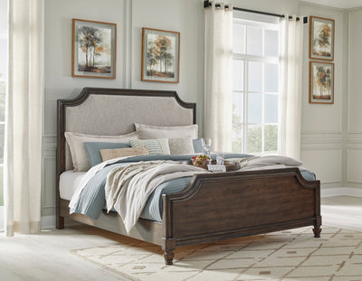 Veramond King Upholstered Panel Bed