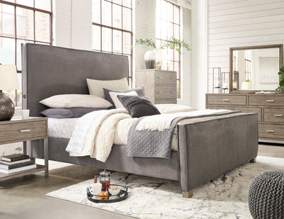 Krystanza King Upholstered Panel Bed