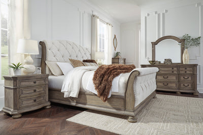 Ardenfield  King Upholstered Sleigh Bed