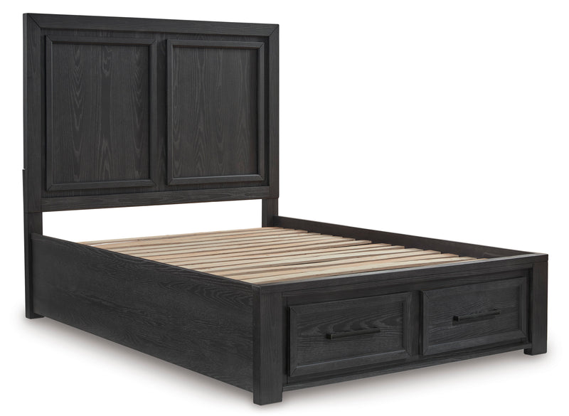 Foyland Queen Panel Storage Bed