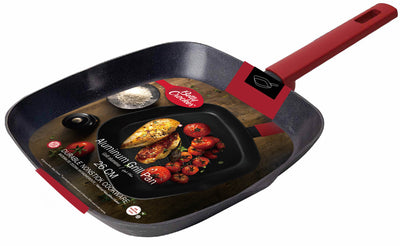 Betty Crocker Forged Aluminum Grill Pan (26CM-Thickness 2.8MM)