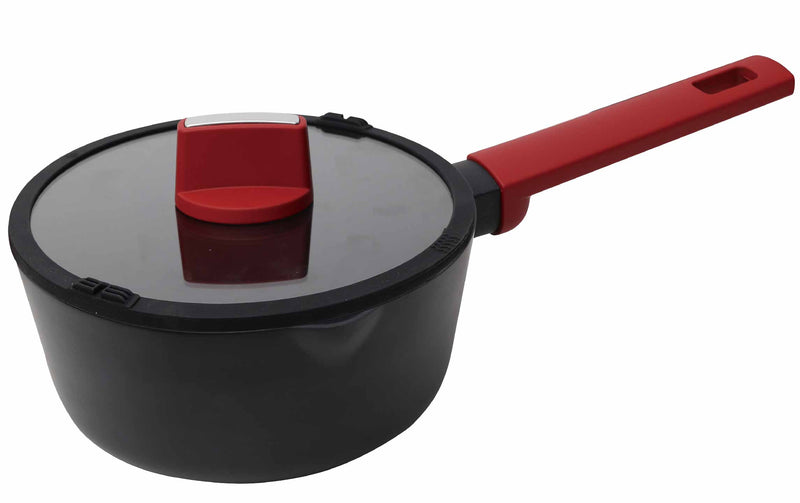 Betty Crocker Forged Aluminum Sauce Pan & Lid (16CM-Thickness 2.6MM)