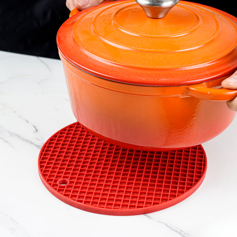 Betty Crocker Silicon Pot Mat (20CM) Red