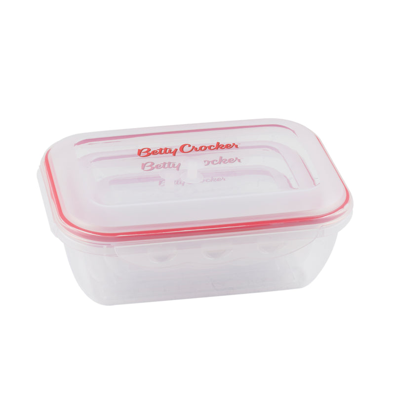 Betty Crocker Rectangular Storage Container SET 3Pcs (580/1300/2500ML)