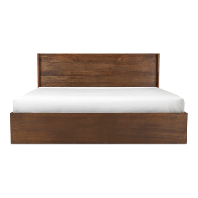 EVERETT QUEEN BED DARK BROWN