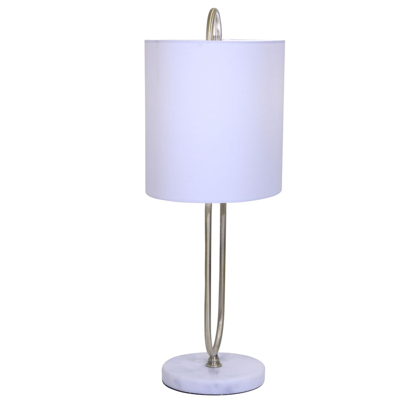 METAL 26 PAPER CLIP TABLE LAMP ON MARBLE BASE, GO