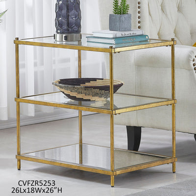 Gold Foil finish Side TABLE