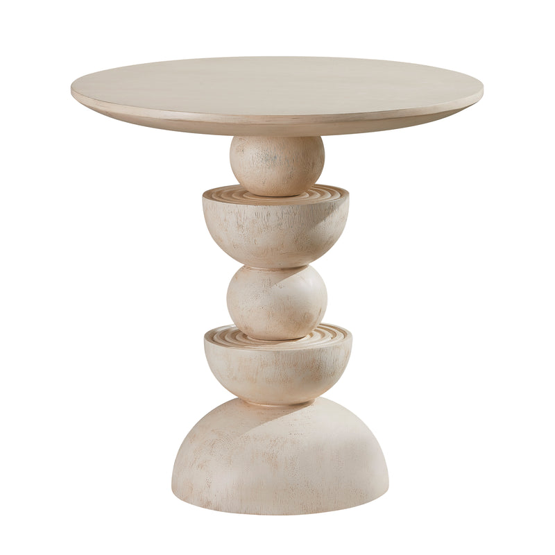 CRV Round offwhite SIDE TABLE