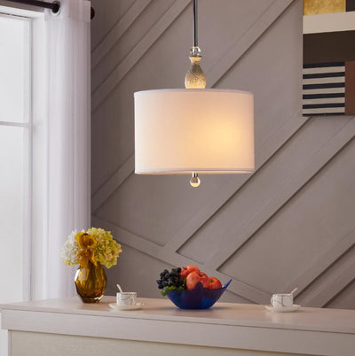 Modern White Shade 3 Socket Pendant Lamp