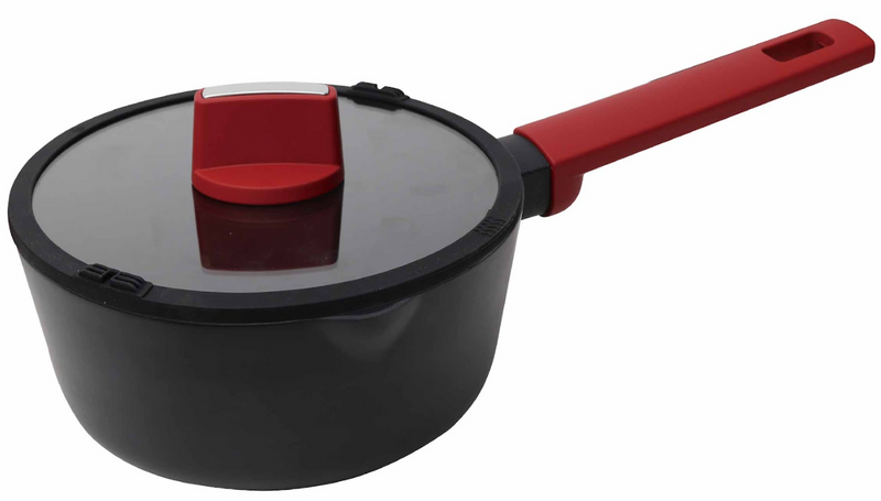 Betty Crocker Forged Aluminum Sauce Pan & Lid (18CM-Thickness 2.8MM)