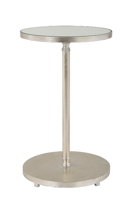 Henzler 35 W x 58 H x 35 D Round Accent Table with Mirror Top