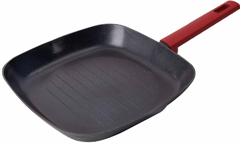 Betty Crocker Forged Aluminum Grill Pan (26CM-Thickness 2.8MM)