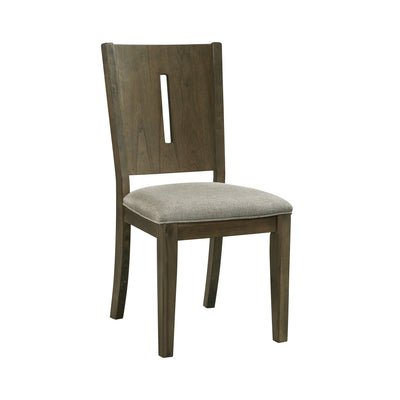 Cato Keyhole Panel Back Side Chair Grey Color (2 Per Pack)