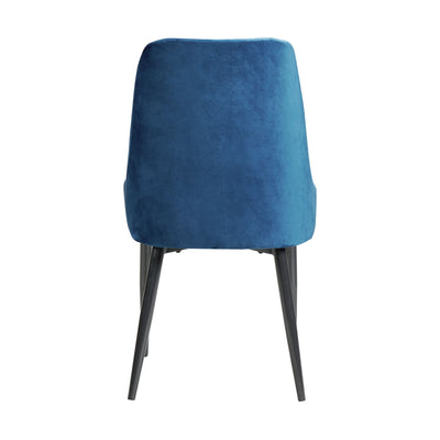 Celeste Dining Side Chair w/Blue Fabric (2 Per Carton)