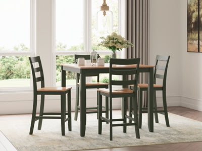 D401-223 Gesthaven Counter Height Dining Table and 4 Barstools (Set of 5)