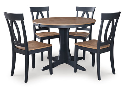 Landocken Round Dining Room Table (set for 4)