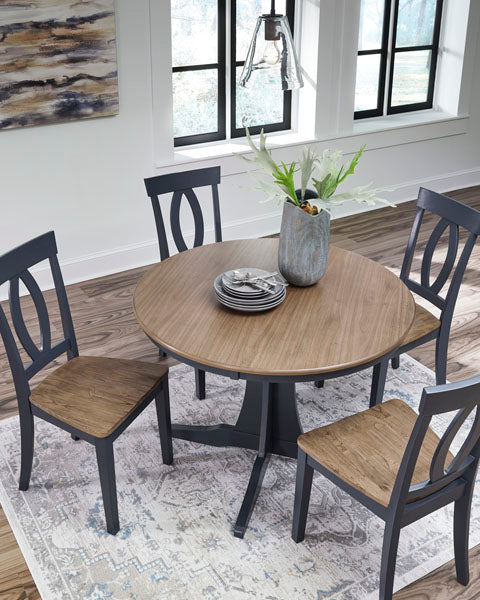 Landocken Round Dining Room Table (set for 4)