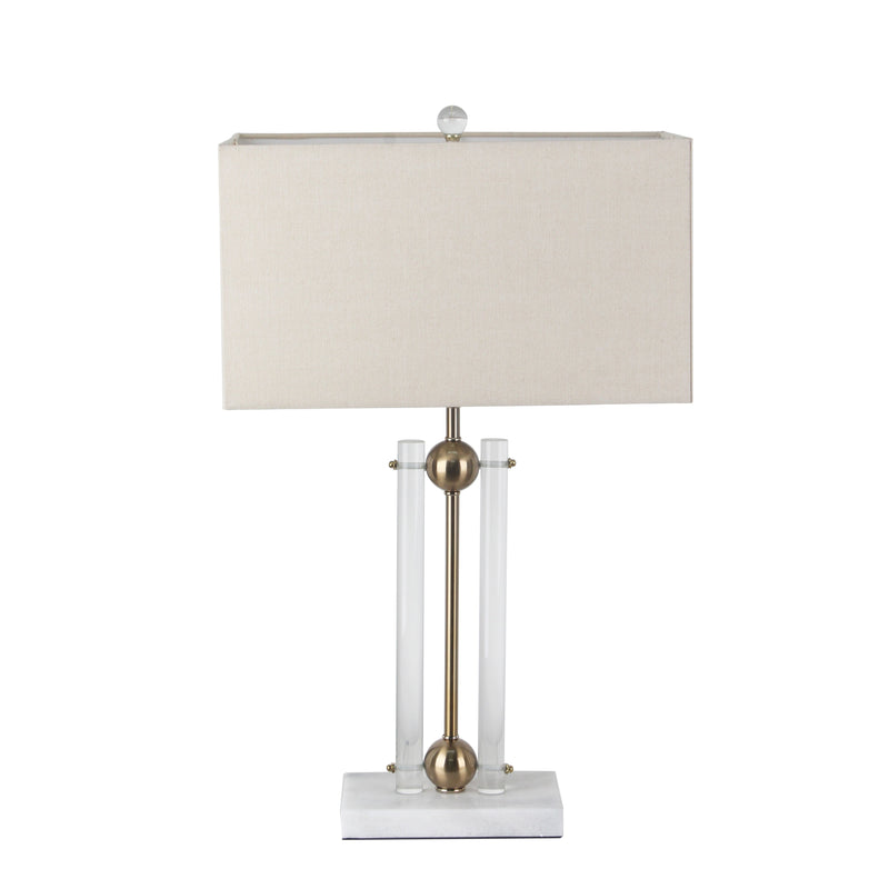 25.25“METAL  TABLE  LAMP