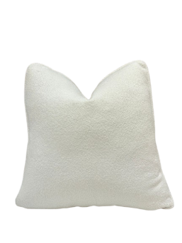 Textured White Cushion