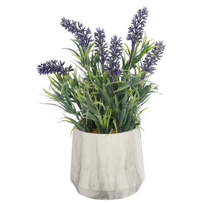 Artificial Lavender Bonsai Indoor with Plastic Pot