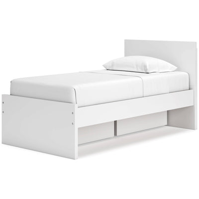 Onita Twin Panel Platform Bed with 1 Side Storage