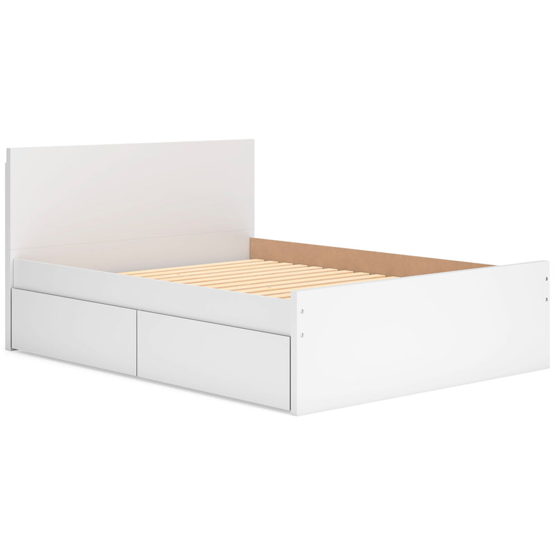 Onita Full Panel Platform Bed with 1 Side Storage