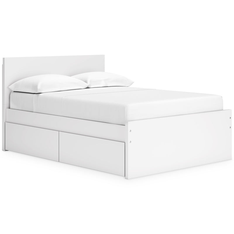 Onita Queen Panel Platform Bed with 1 Side Storage