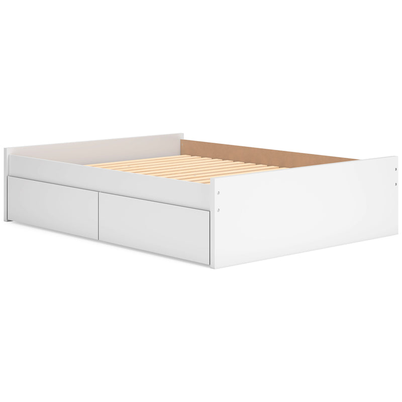 Onita Full Panel Platform Bed with 2 Side Storage