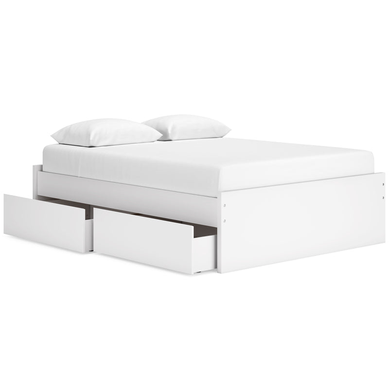 Onita Full Panel Platform Bed with 2 Side Storage