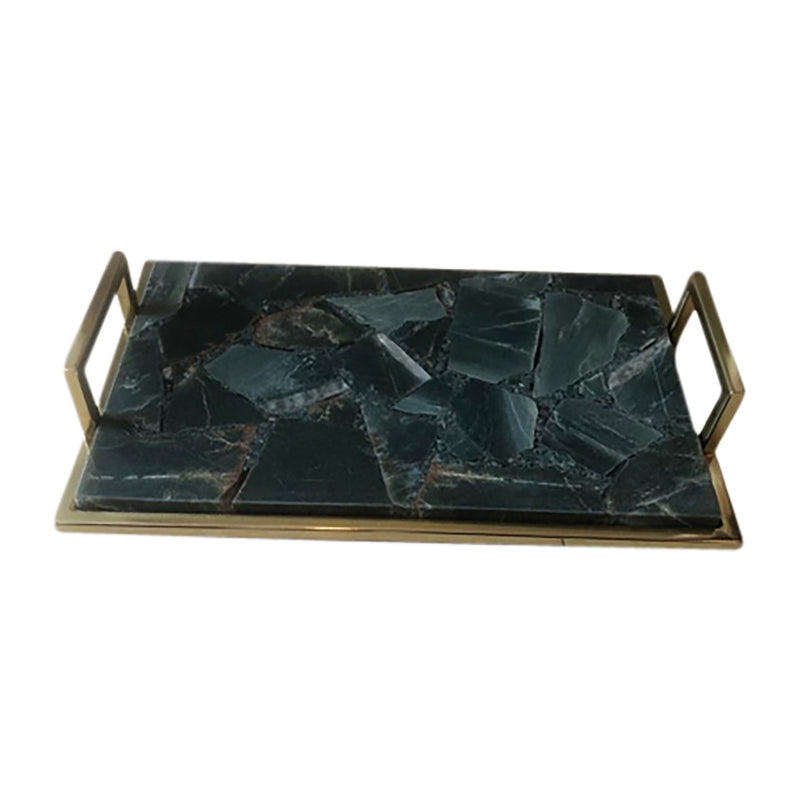 18 TIMOR GREEN SMALL AGATE TRAY