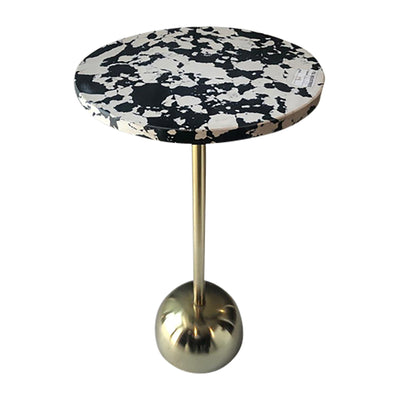 25 HATHIE GOLD ACCENT TABLE, KD