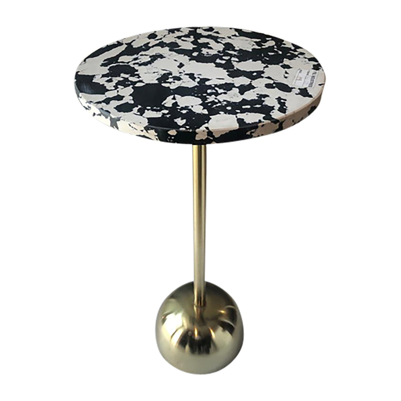 25 HATHIE GOLD ACCENT TABLE, KD