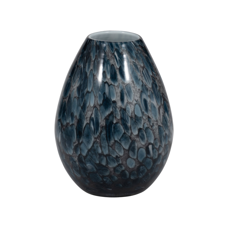 8 AMALDA SMALL BLUE GLASS VASE