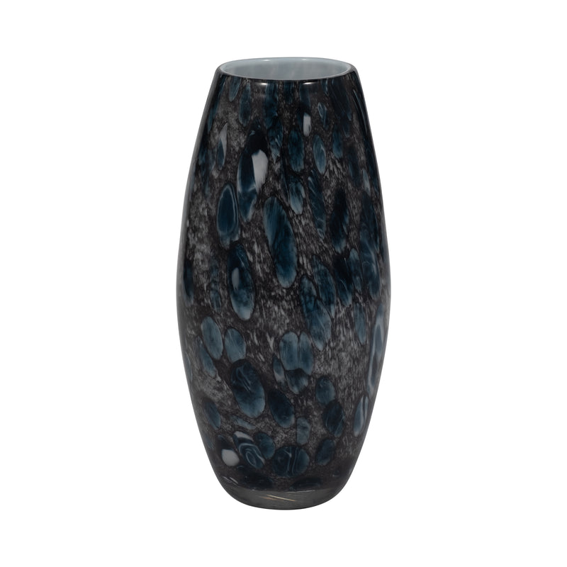 9 AMALDA MEDIUM BLUE GLASS VASE