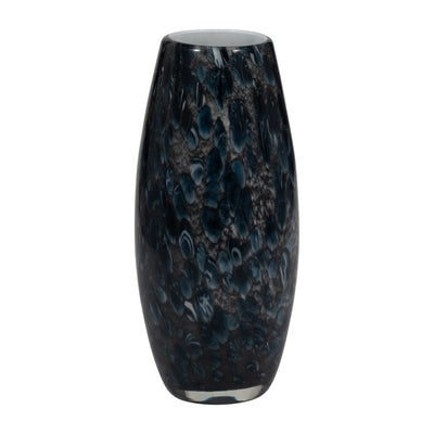 11 AMALDA LARGE BLUE GLASS VASE