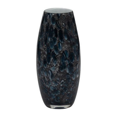 11 AMALDA LARGE BLUE GLASS VASE