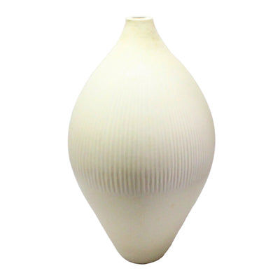 19 WALLACE CREAM LARGE GLASS VASE