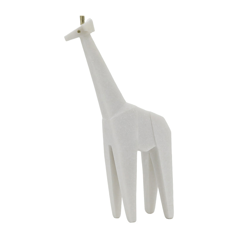 16 ANDORA GIRAFFE STATUARY, WHITE