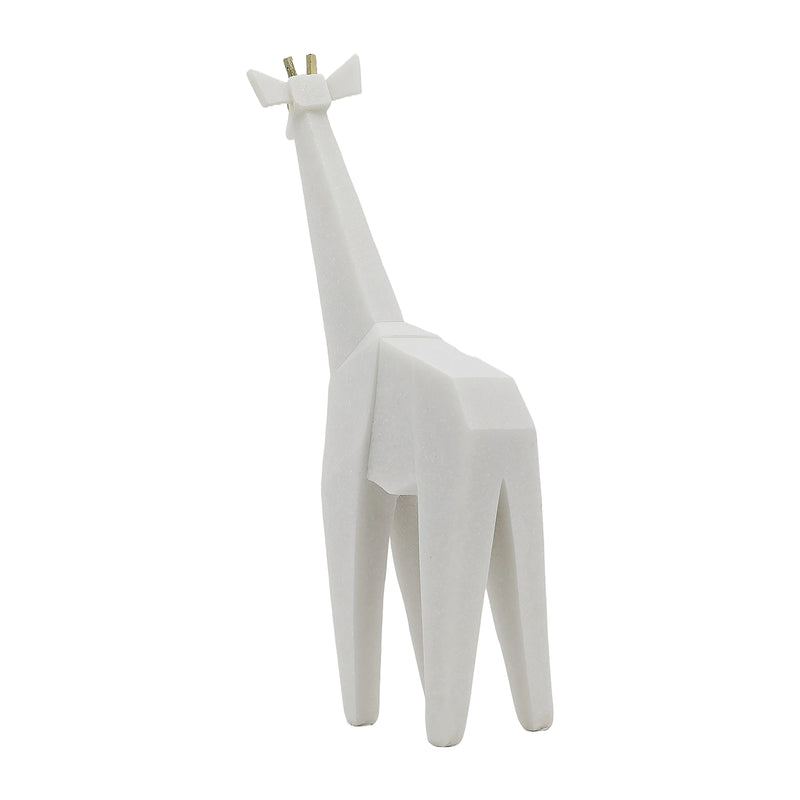 16 ANDORA GIRAFFE STATUARY, WHITE