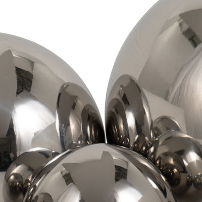 S/5 2/3/4/5/6 ADAGIO STEEL SPHERES DECO BALLS,